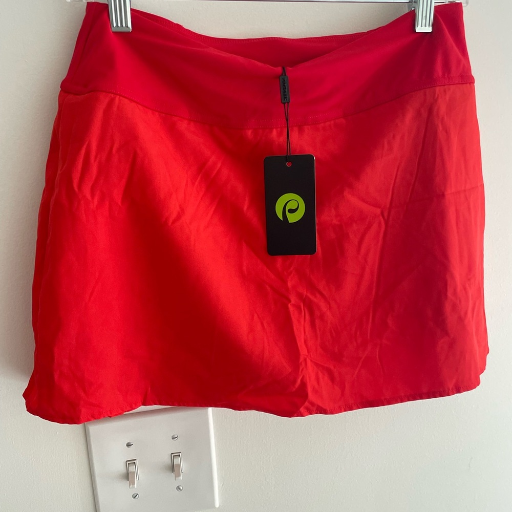 PinStruck Red Athletic Women's Skirt